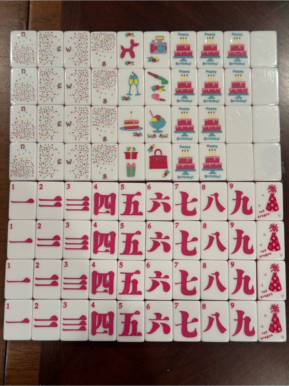 American Mahjong Tiles with Yellow Zipper Pouch - Picture 11 of 14